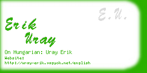 erik uray business card